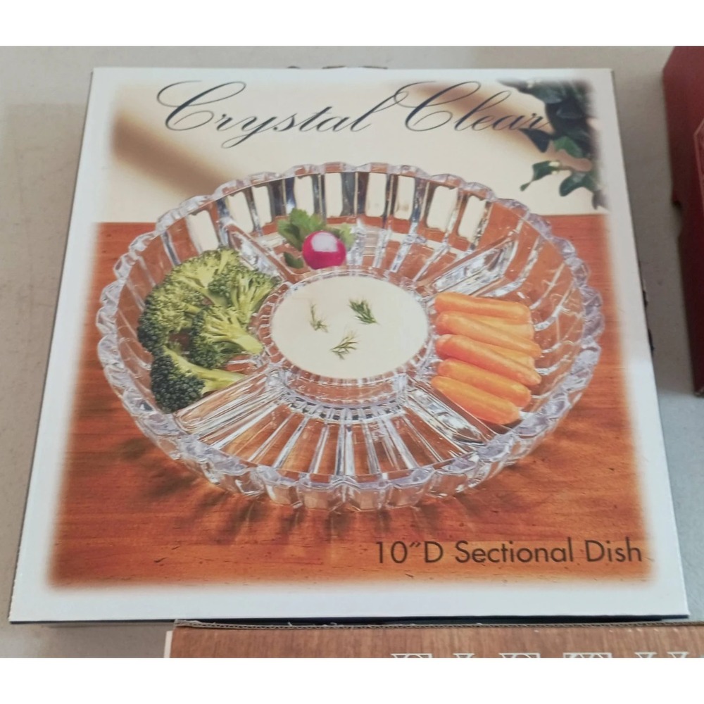 Crystal Clear 10 Inch Vegetable Dish